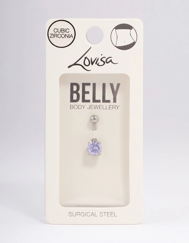 Surgical Steel Classic Claw Belly Ring