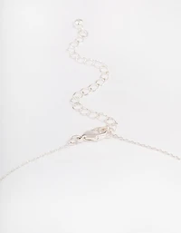 Silver Flower Earrings Jewellery Set
