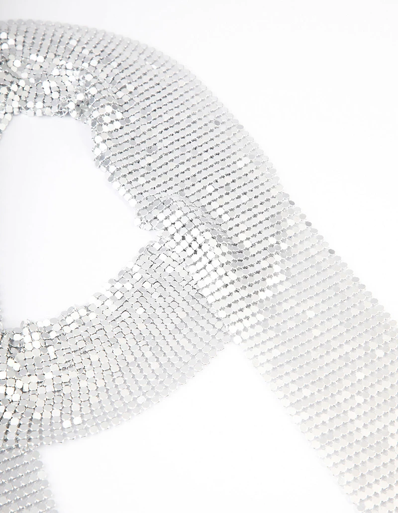 Silver Mesh Scarf