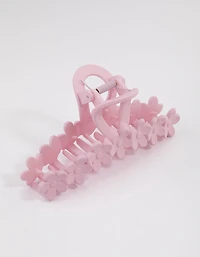 Blush Multi Flower Claw Clip