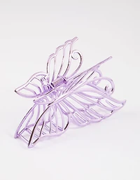Lilac Detailed Butterfly Claw Clip