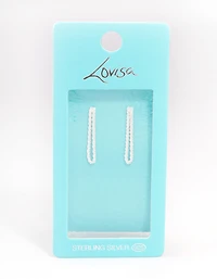 Sterling Silver Loop Dangle Earrings