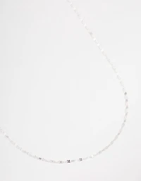 Sterling Silver Infinity Link Chain Necklace