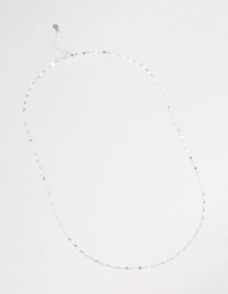 Sterling Silver Infinity Link Chain Necklace