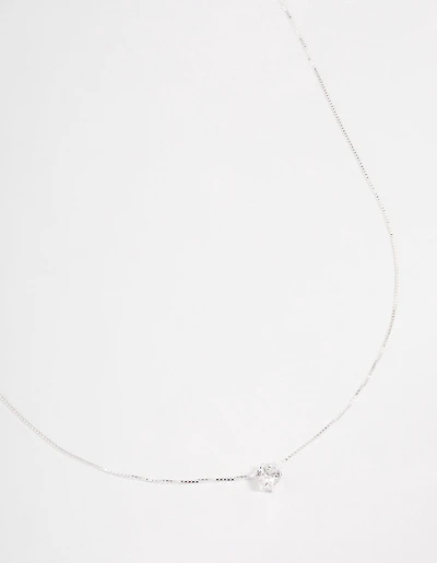Sterling Silver Classic Claw Pendant Necklace