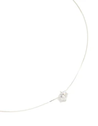 Sterling Silver Classic Claw Pendant Necklace