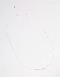 Sterling Silver Classic Claw Pendant Necklace