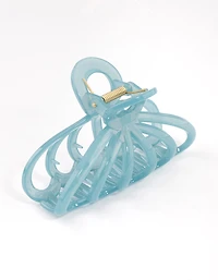 Blue Large Shell Cut Out Hair Claw Clip