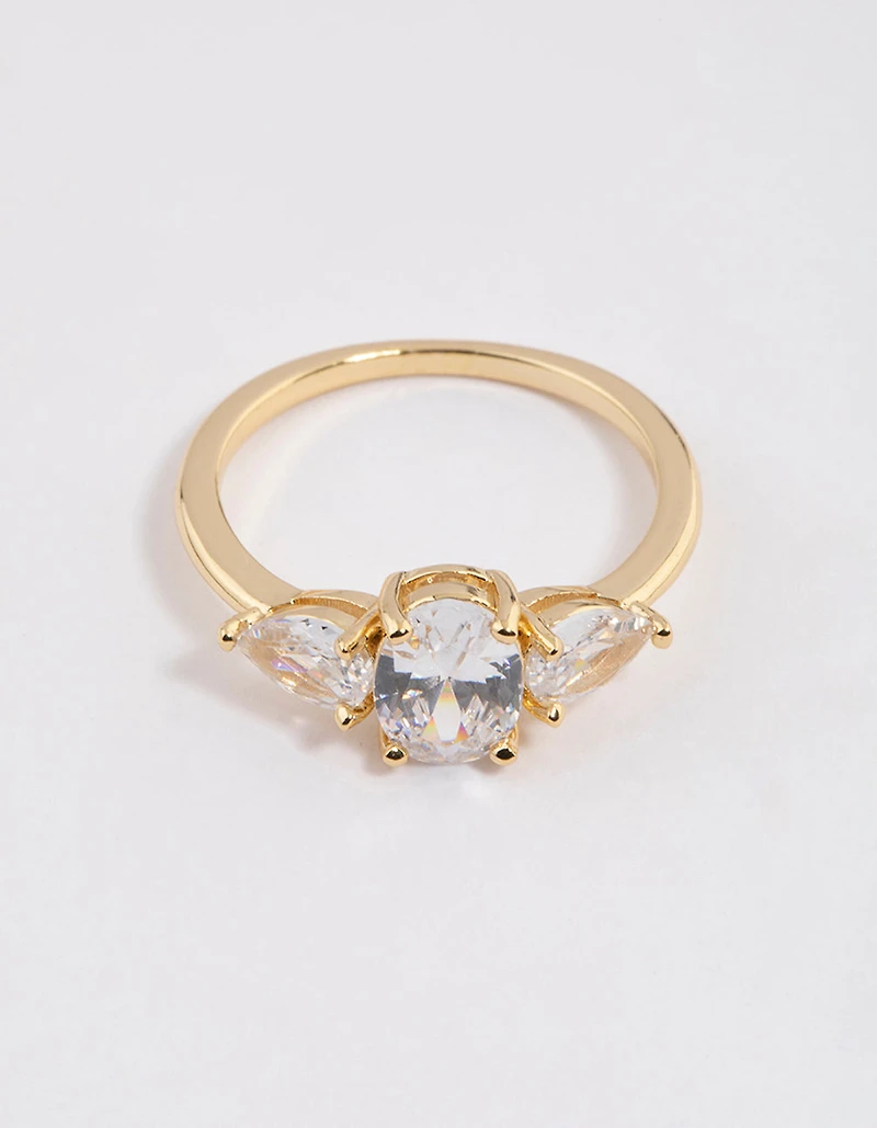 Gold Plated Oval Enchanting Ring