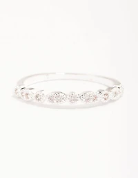 Silver Plated Cubic Zirconia Teardrop Stone Ring Pack