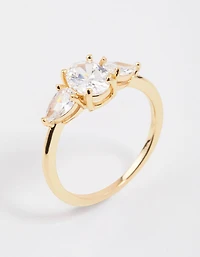 Gold Plated Oval Enchanting Ring