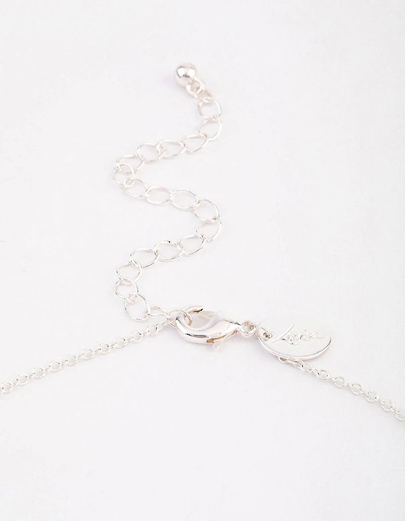 Silver Mini Puffy Heart Pendant Necklace