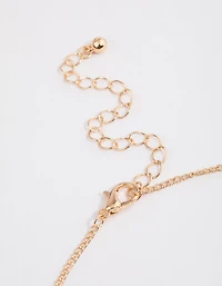 Gold Mini Gummy Bear Pendant Necklace