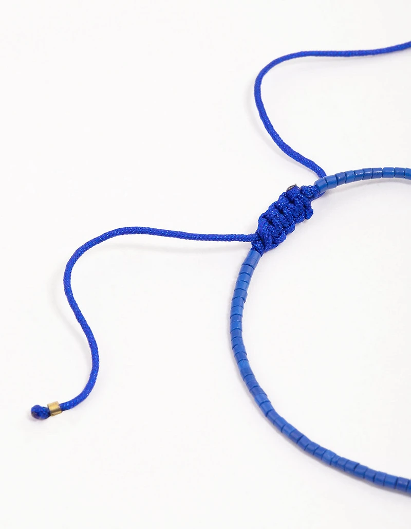 Bracelet pendentif Mauvais Œil en tissu