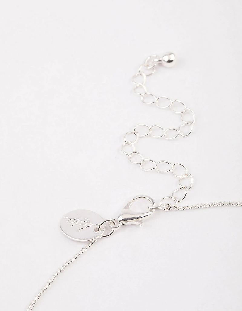 Silver Puffy Heart Necklace & Polishing Set