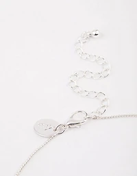 Silver Puffy Heart Necklace & Polishing Set
