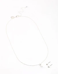 Silver Baguette Drop Jewellery & Polishing Set