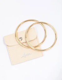 Gold Plain Bangle & Polishing Set