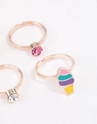 Kids Candy Sweet Ring 6-Pack