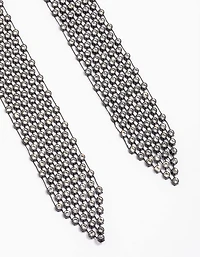Fabric Skinny Diamante Tie Scarf