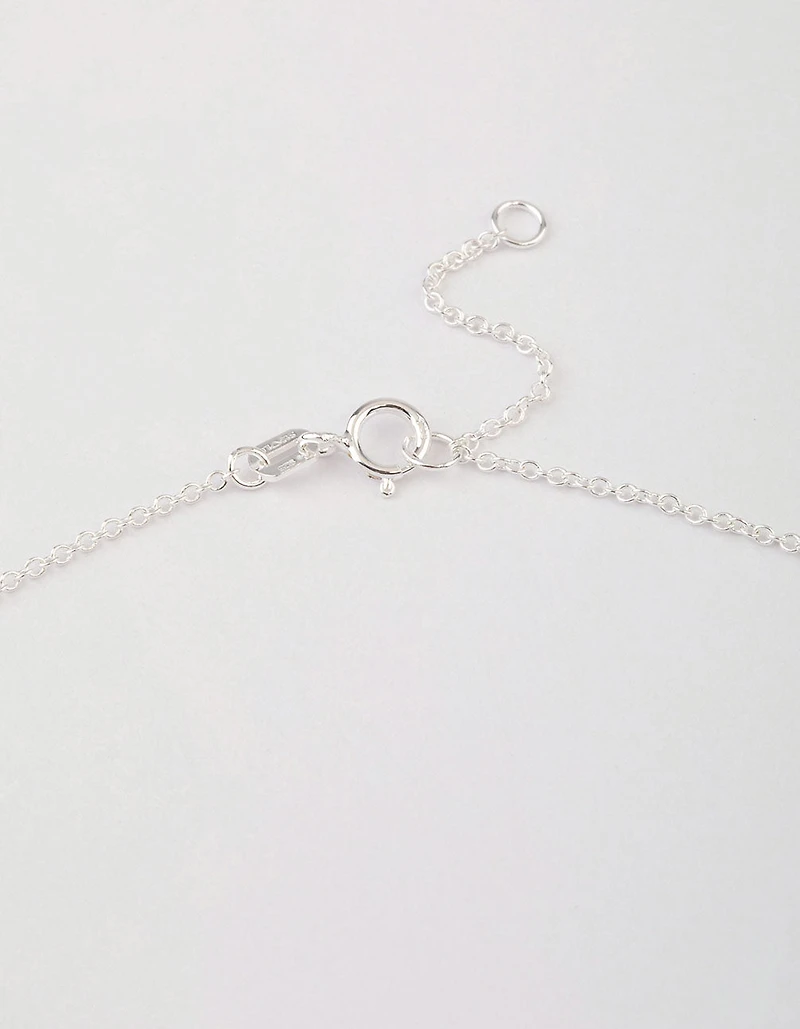 Sterling Silver Puffy Heart Pendant Necklace
