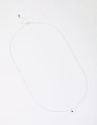 Sterling Silver Teardrop Pendant Chain Necklace