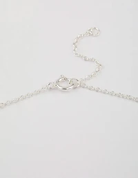 Sterling Silver Trio Round Cubic Zirconia Necklace