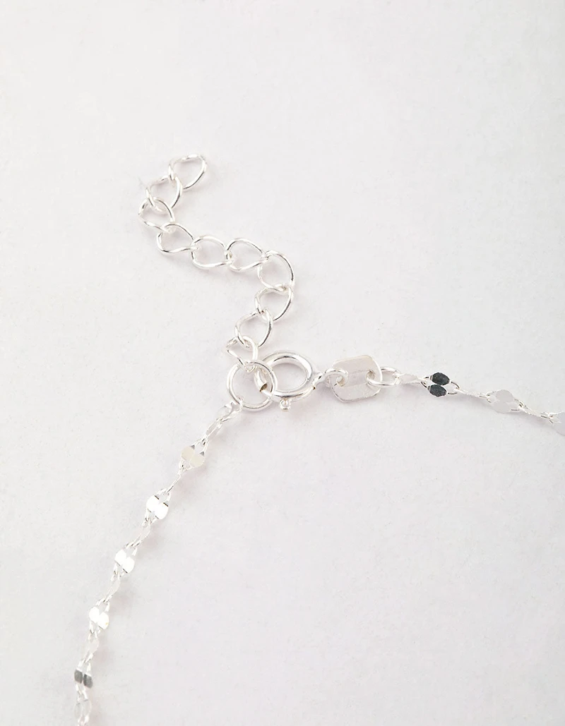 Sterling Silver Lane Rope Pearl Bracelet