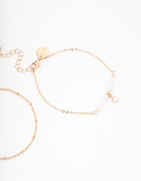 Gold Pearl Bracelet Pack