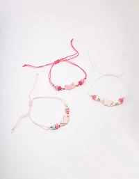Kids Mixed Butterfly Bracelet 3-Pack