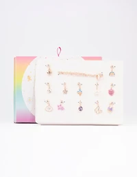Kids Rose Gold Charm Bracelet 12 Days of Christmas Advent Calendar