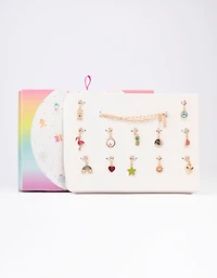 Kids Tropical Christmas Charm Bracelet 12 Days of Christmas Advent Calendar