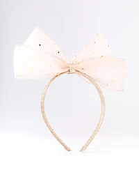Kids Fabric Bow & Star Headband