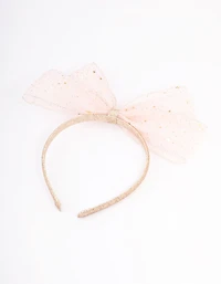 Kids Fabric Bow & Star Headband