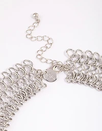 Silver Wide Link Chain Necklace