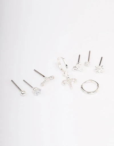 Silver Plated Aries Earring Pack