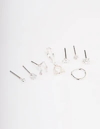 Silver Plated Libra Earring Pack