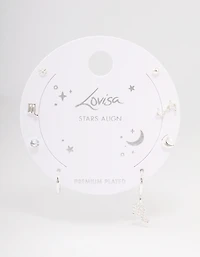 Silver Plated Scorpio Earring Pack