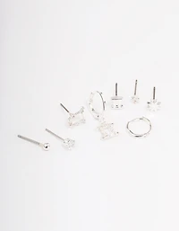 Silver Plated Gemini Earring Pack