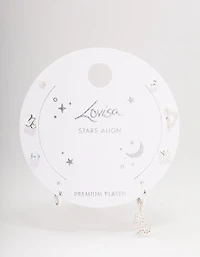 Silver Plated Capricorn Earring Pack