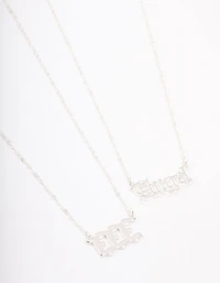 Silver Plated Angel Number '333' Necklace Pack