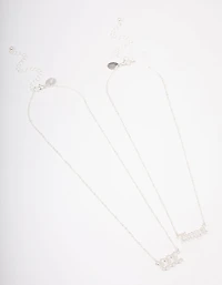 Silver Plated Angel Number '333' Necklace Pack