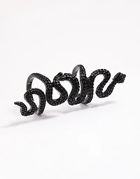 Anneau du Serpent Noir Rampant
