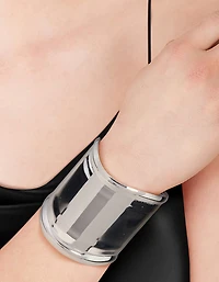 Silver Statement Large Wrist Cuffs