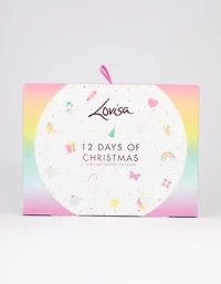 Kids Bright Christmas Charm Bracelet 12 Days of Christmas Advent Calendar