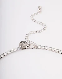 Silver Heart Pendant Earrings & Necklace Set