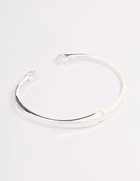Silver Multi Cubic Zirconia Wrist Cuff