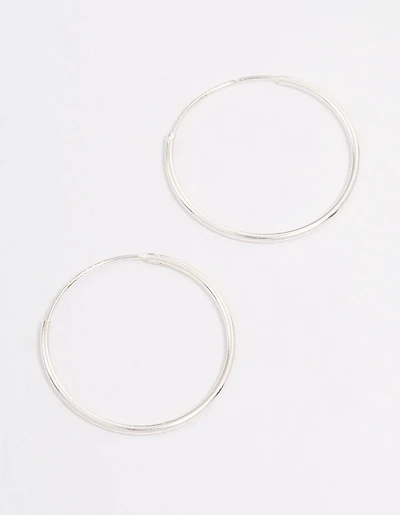 Sterling Silver Hoop Earrings 20mm