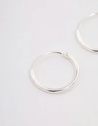 Sterling Silver Hoop Earrings 12mm