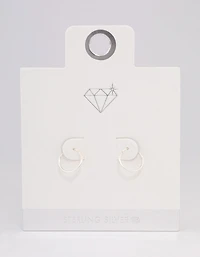 Sterling Silver Hoop Earrings 12mm